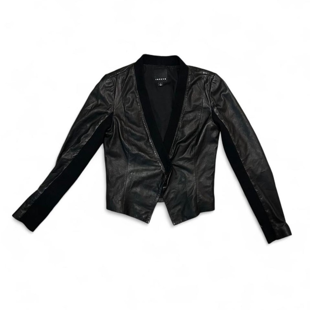 Trouvé Leather Sweater Jacket